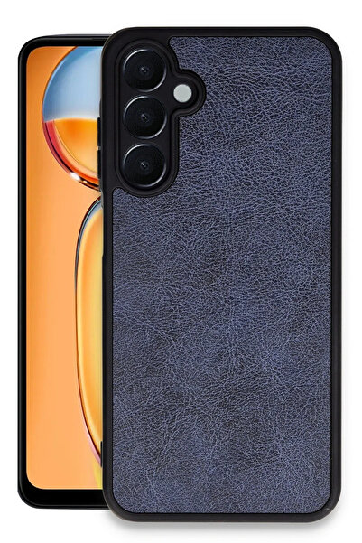 BSN STİL Bsnshop Samsung Galaxy A05S Case Aras Leather Cover - Navy Blue 1058986