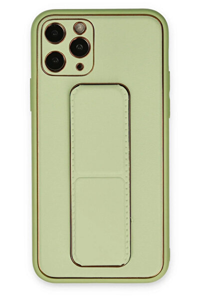 BSN STİL غطاء حماية من الجلد من BSNSHOP 11 Pro مع حامل - أخضر مائي 1058986