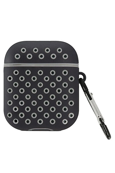 BSN STİL حافظة BSNSHOP Airpods 2 (الجيل الثاني) الرياضية المثقبة - أسود-رمادي...