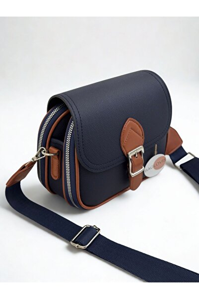 BAGLOVİS Multi-Pocket Adjustable Strap Lakos Leather Women's Cross Shoulder B...