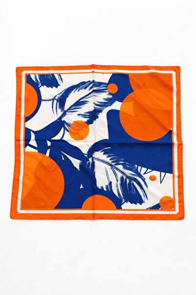 bahia butik aksesuar Orange-Blue 50*50 Women's Scarf