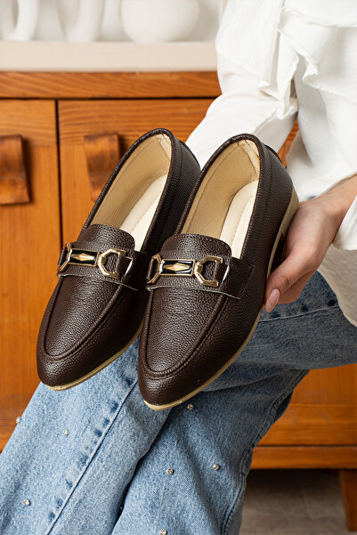 topukludünyası حذاء باليه نسائي أنيق بإبزيم