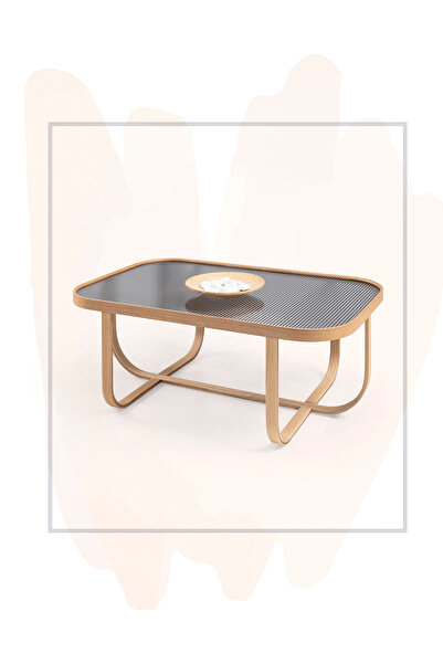 Eymense Tual Camlı Orta Sehpa