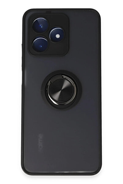 BSN STİL غطاء سيليكون من BSNSHOP لهاتف Realme C53 مع حلقة مونتريال - أسود 105...