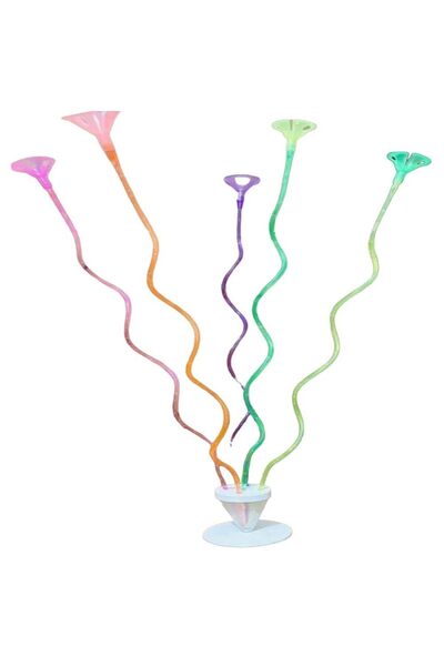 Baloniva HELEZON MODEL RENKLİ BALON STANDI AYAKLI (5 ADET BALON DAHİLDİR)