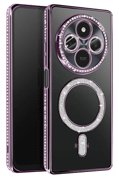 Hulyomer Hub حافظة هوليومر شاومي ريدمي 14C جوك سيملي ماجنيتيسيف - بنفسجي غامق...