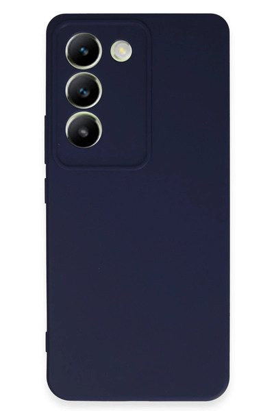 Hulyomer Hub حافظة هوليومر فيفو V30 لايت 4G من السيليكون الأول - أزرق داكن 11...