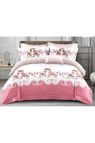 OEM Double Bed Linen Set, Abstract Print, 4 Pieces, 180x200cm, Satin Cotton, ...