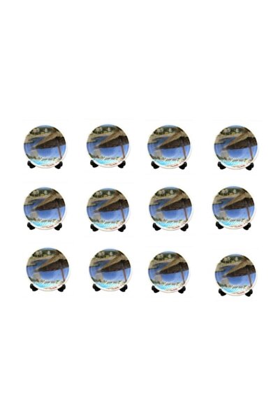 OEM Set of 12 Decorative Magnets - Saturn, 6x6 cm