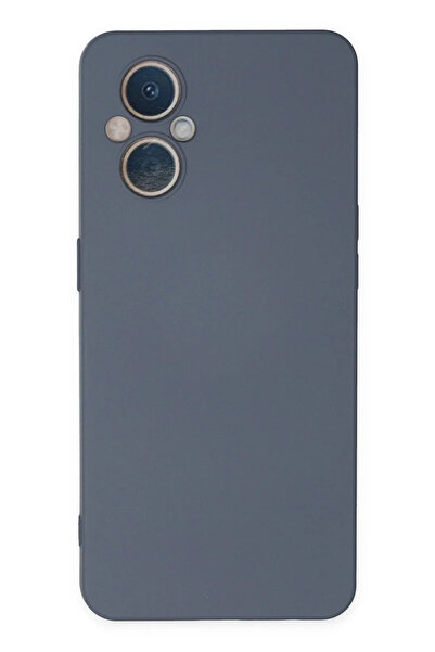 Hulyomer Hub حافظة هوليومر رينو 7 لايت من السيليكون المخملي الداخلي - رمادي 1...