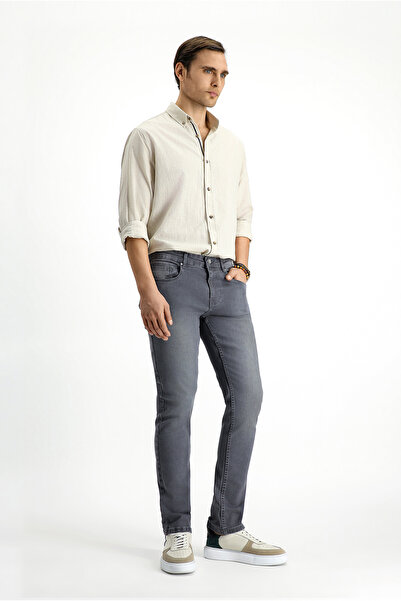 Kigili 7 Drop Slim Fit Slim Fit Stretch Fabric Denim Trousers