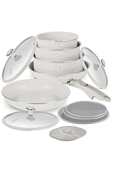 Berlinger Haus Sahara Marble Collection 13-piece titanium plate set