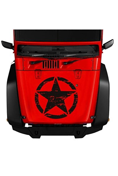 Avex Sticker autoadeziv pentru vehicule Off Road, model "Rusted Army Star", d...