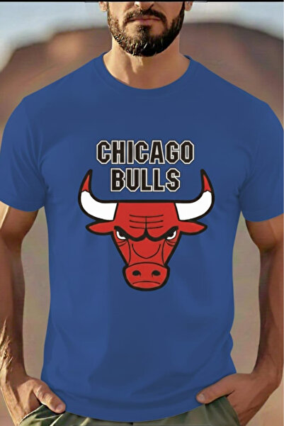New Shine تي شيرت مطبوع عليه شيكاغو بولز للجنسين