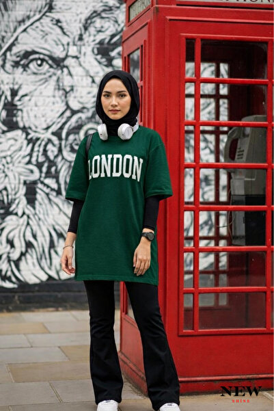 New Shine تي شيرت مطبوع عليه لندن للجنسين