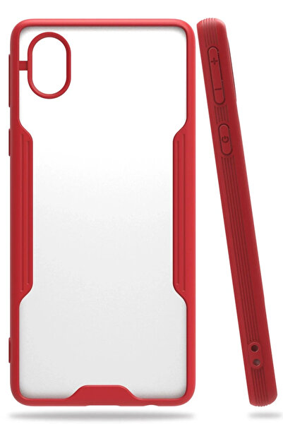 BSN STİL حافظة سامسونج جالاكسي A01 كور من بي اس ان شوب سيليكون بلاتينيوم - أح...