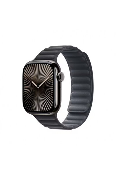 Apple Ceas inteligent Curea MXWR3ZM/A, 42mm, curea magnetică neagră, mărimea S/M