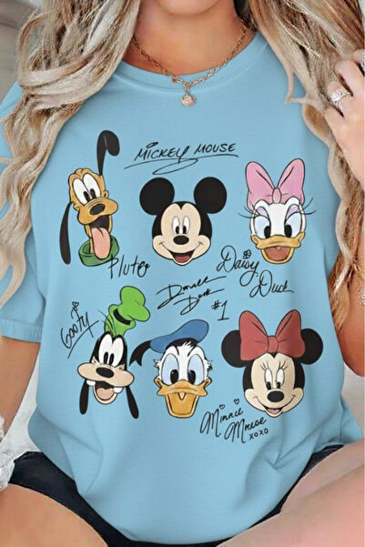 New Shine УНІСЕКС ФУТБОЛКА З ПРИНТОМ МІККІ ТА ГУФІ
