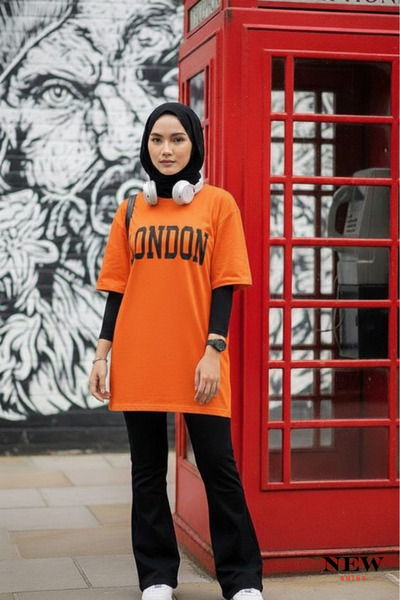 New Shine تي شيرت مطبوع عليه لندن للجنسين