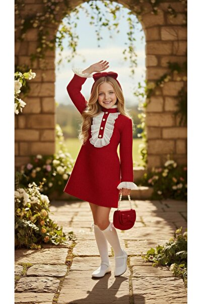 Bisahane Kızz Çocuk Fırfırlı Elbise