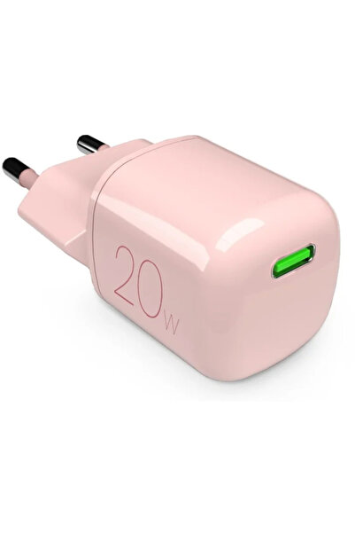 Puro Elektrik Încărcător de perete USB-C GaN 20W - Roz