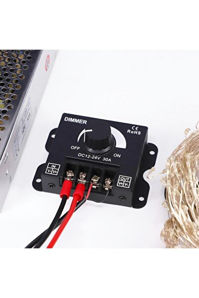 Evelise Variator LED cu reglare manuală, 12V - 24V, 360W - 720W, 30A