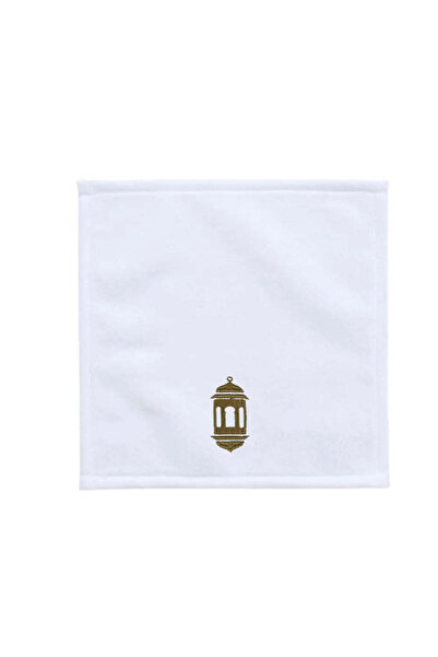 BYFT Embroidered For You Ramadan Cotton Face Towel - Ramadan Lantern - Moonli...