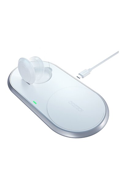 CHOETECH Suport încărcător wireless T317 2 în 1 pentru telefoane și Apple Wat...