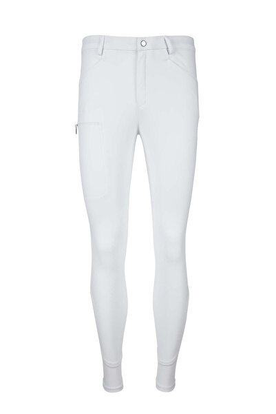 Tattini Men's Textile White Riding Trousers (Leggings)