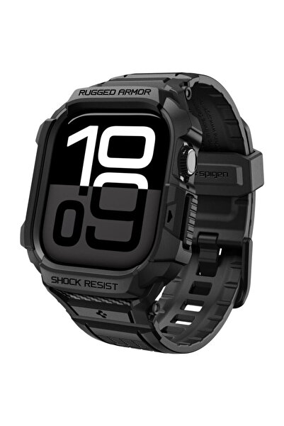 Spigen Husa pentru Apple Watch 10 42mm / Watch 11 42mm + Curea - Rugged Armor...