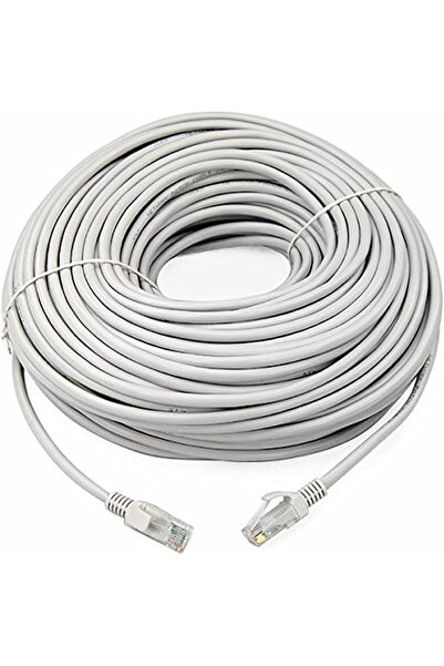 The Bros كابل شبكة إيثرنت LAN رمادي اللون من نوع RJ45 CAT6 بطول 50 مترًا