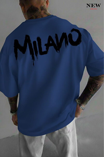 New Shine تي شيرت ميلانو مطبوع للجنسين