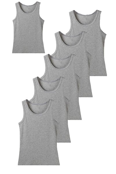 mangayıldız 6-Piece Pack of Lycra Cotton Men's Undershirts with Straps