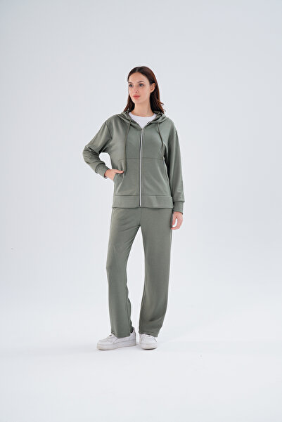 Paw Garage طقم سترة نسائية عالي الجودة من قماش المودال مقاس كبير - 1002