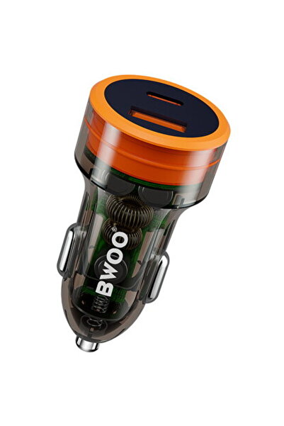 Bwoo GSM183279 USB-A + USB-C QC 18W + PD 20W 38W transparent