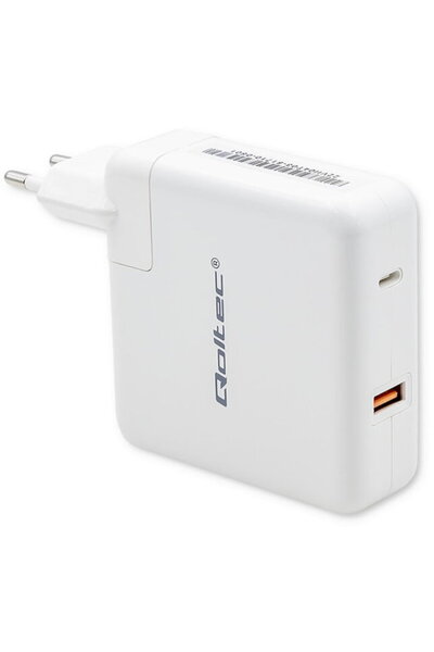 Qoltec Încărcător USB tip C GaN 108W Alb