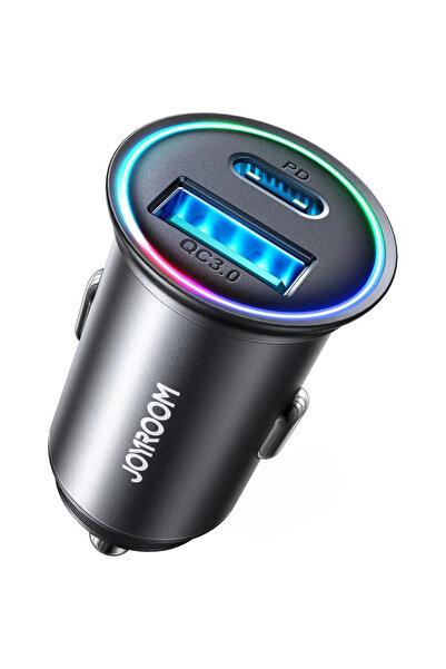 Joyroom Încărcător mini JR-CCN04 USB-A USB-C 60W - negru