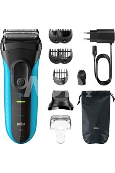 Braun 3010BT, Battery life 45 min, Wireless, Black/Blue