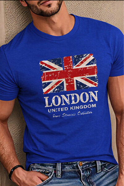 New Shine تي شيرت مطبوع عليه لندن للجنسين