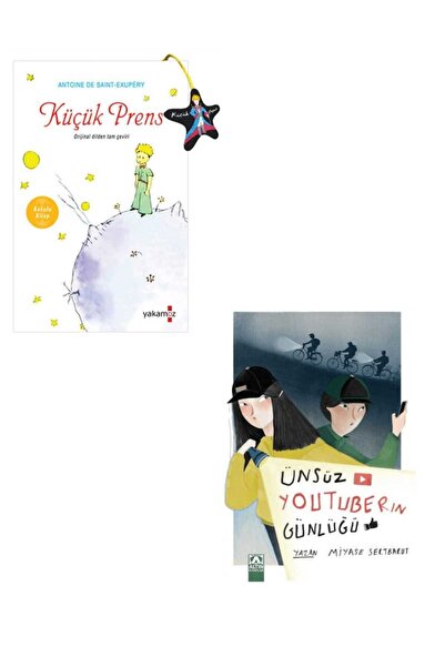 Yakamoz Yayınları 2 Kitap Set. Ünsüz Youtuberın Günlüğü - Küçük Prens(Yakamoz)