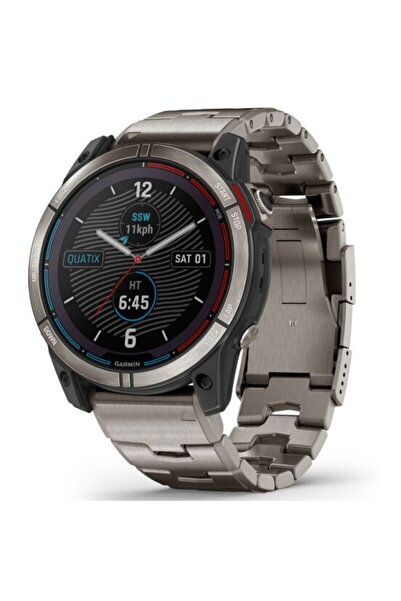 Garmin Quatix 7X Solar Edition, ramДѓ din titan cu curea din titan