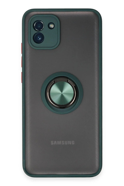 BSN STİL غطاء حماية من السيليكون لهاتف سامسونج جالاكسي A03 من BSNSHOP مع حلقة...