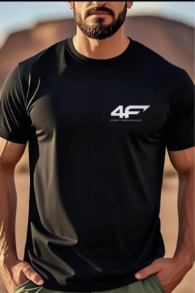 New Shine تي شيرت مطبوع عليه نص للجنسين