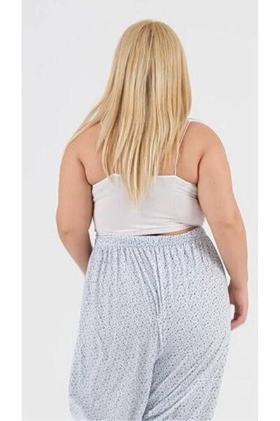 Tusebu Жіночі великі розміри з квітковим принтом, зимові довгі шорти/піжамні ...