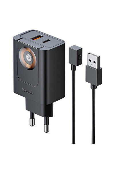Mcdodo CH-3700 USB Type-C,USB Charger 30W 2in1 Negru