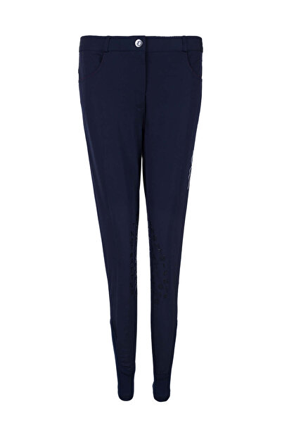 Tattini Women's Textile Navy Blue Riding Trousers