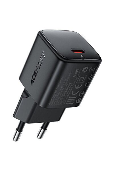 Acefast GaN Type-C PD20W A117, negru