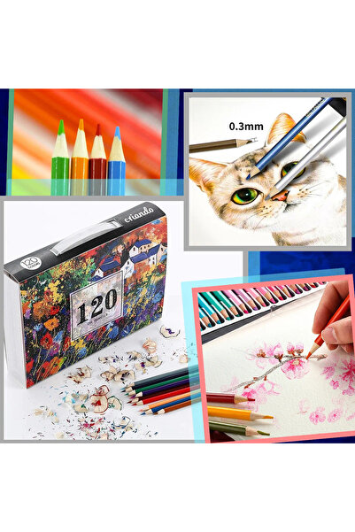 Criando Set creioane colorate pe bază de ulei, 120 de culori