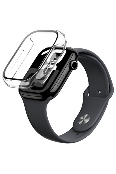 Amazingthing Carcasă de sticlă Radix pentru Apple Watch 46mm - Transparentă