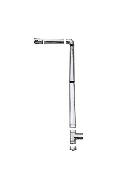 BRONOX RO Chit evacuare centrala pe peleti D-120mm – Stainless Steel